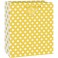 SUNFL YLLW DOTS GIFTBAG-MED