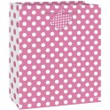 HOT PINK DOTS GIFTBAG-MED