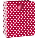 RUBY RED DOTS GIFTBAG-MED