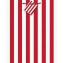 RED STRIPE GIFT BAG-MED