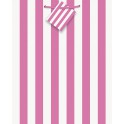 HOT PINK STRIPE GIFT BAG-MED