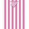 HOT PINK STRIPE GIFT BAG-MED