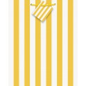 YELLOW STRIPE GIFT BAG-MED