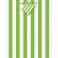 LIME GRN STRIPE GIFT BAG-MED