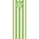 LIME GRN STRIPE WINE BAG