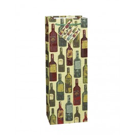 FOIL VINTAGE VINO WINE BAG