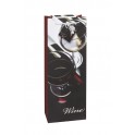 CHIC SILVER FOIL WINE BAG