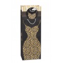 LEOPARD DRESS WINE BAG