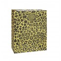 GOLD FOIL LEOPARD GIFTBAG-MED