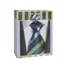 BUSINESS GOLD FOIL GIFT BAG-LG