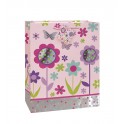 FOIL GARDEN DOTS GIFT BAG-LG