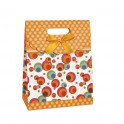 ORANGE GEO PURSE GIFTBAG-LG