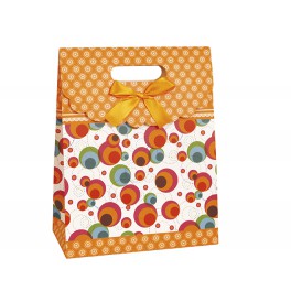 ORANGE GEO PURSE GIFTBAG-LG