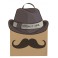 COOL MUSTACHE GIFT BAG-LARGE