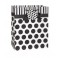 BLACK DOTS BOW GIFTBAG-LG