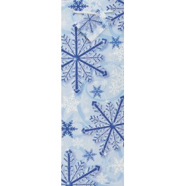 SPKL SNWFLK WINE GIFTBAG -ASST