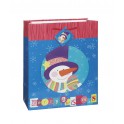 MRY XMAS SNWMN CUT GIFTBAG-MED