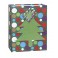 XMAS TREE DOTS CUT GIFTBAG-MED