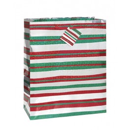 XMAS STRIPES GIFTBAG-JMBO