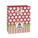 HOLIDY TREE & DOTS GIFTBAG-LRG