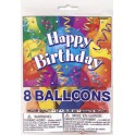 8 BRLLANT BDAY 12'' BLNS PR 1S