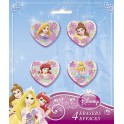 4 PRINCESS SHAPED ERASERS
