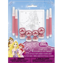 4 PRINCESS STAMP SET