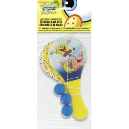 3 SPONGEBOB PADDLE BALLS