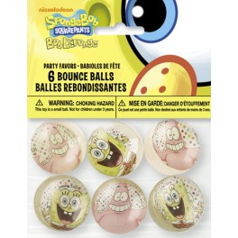 6 SPONGEBOB BOUNCE BALLS