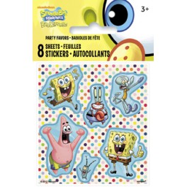 8 SPONGEBOB STICKER SHEETS