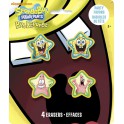 4 SPONGEBOB SHAPED ERASERS