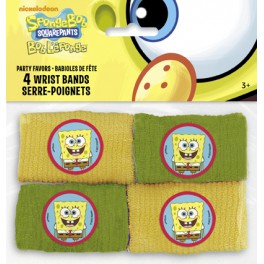 4 SPONGEBOB WRIST BANDS