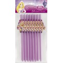 24 TANGLED PARTY STRAWS