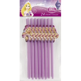 24 TANGLED PARTY STRAWS