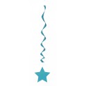 3 CBN TEAL STAR HANG SWIRL-26"