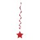 3 RUBY RED STAR HANG SWIRL-26"