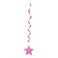 3 HOT PINK STAR HANG SWIRL-26"