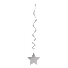 3 SILVER STAR HANG SWIRL-26"