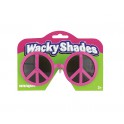 PINK PEACE SIGN GLASSES