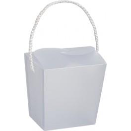 1 PLASTIC FROSTED FAVOR PAIL