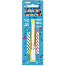 TWIST ON MUSIC BIRTHDAY CANDLE