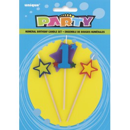 STAR BIRTHDAY CANDLE SET - 1