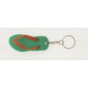 6 FLIP FLOP KEYCHAINS -NET BAG