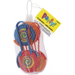 4 FLING DISCS - NET BAG