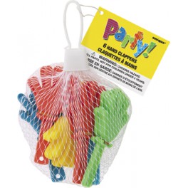 6 HAND CLAPPERS - NET BAG
