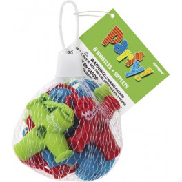 6 T-WHISTLES - NET BAG