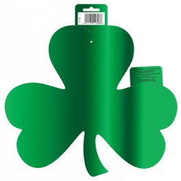 GREEN SHAMROCK FOIL CUTOUT