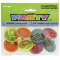 8 PLASTIC SPIN TOPS