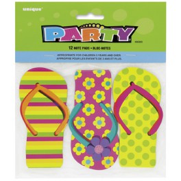 12 FLIP FLOP NOTEPADS