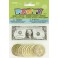 2 MONEY AND COINS SETS